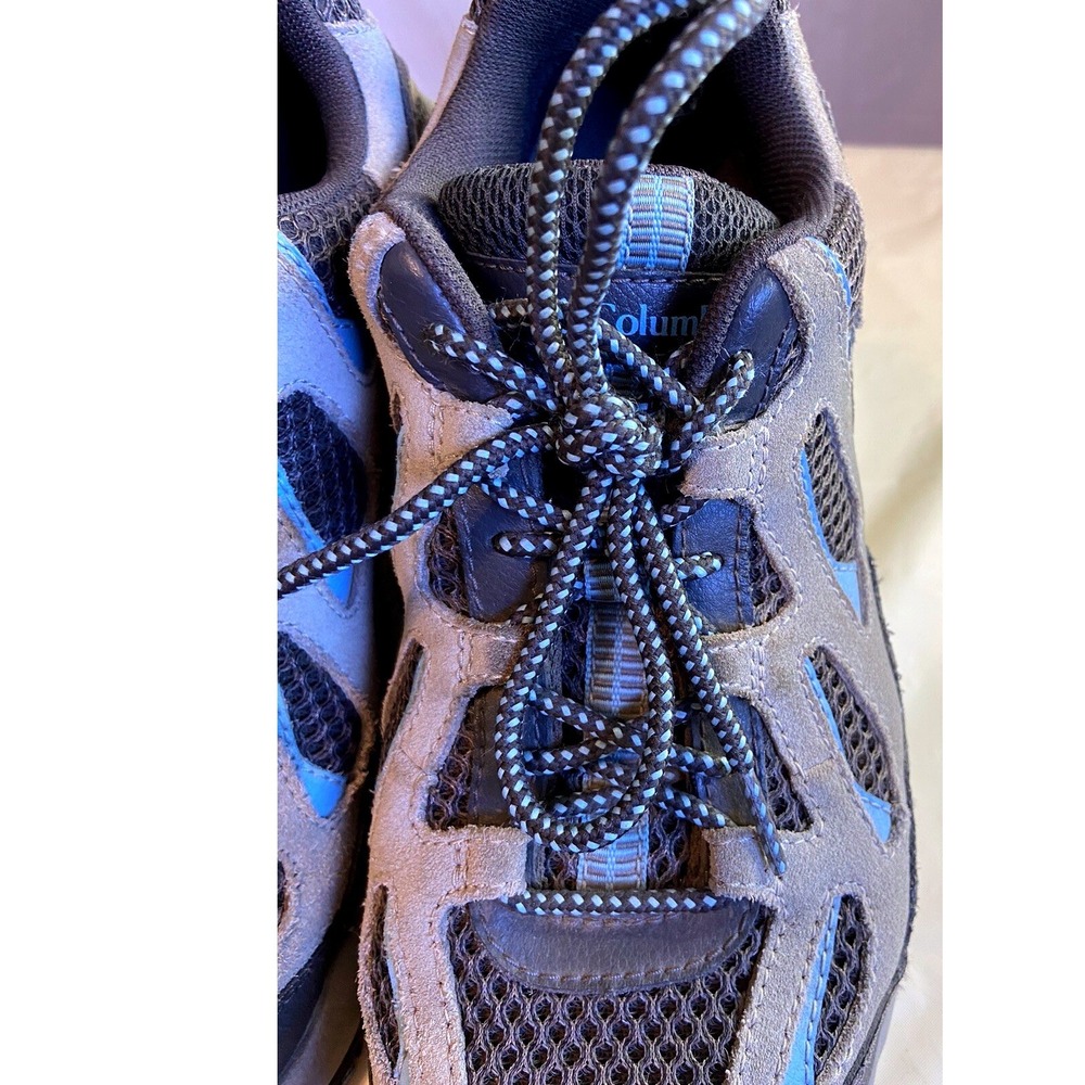 Columbia Omni-Grip Hiking Shoes Grey Blue Trail Sneakers BL3564-022 Size 10 - Picture 3 of 8